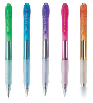 Pilot super grip translucent ball point pen X60 display