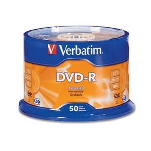 Verbatim 95101 -50PK dvd-r 16X 4.7GB bran