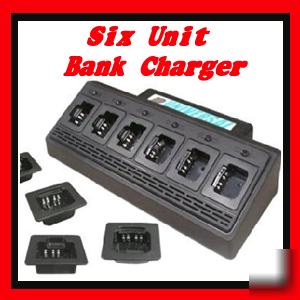 6 bank unit charger for motorola ht-750 HNN9008 PRO5150