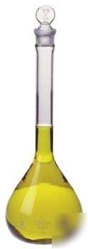 Kimble/kontes kimax volumetric flask with [st] glass