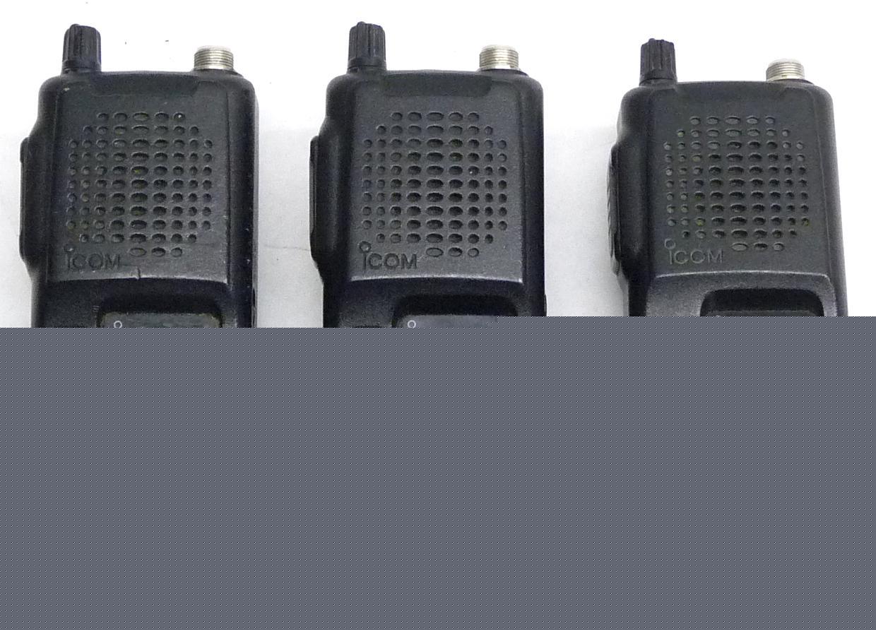 Lot 3 icom ic-F3S-2 32CH vhf transciever 2-way radio