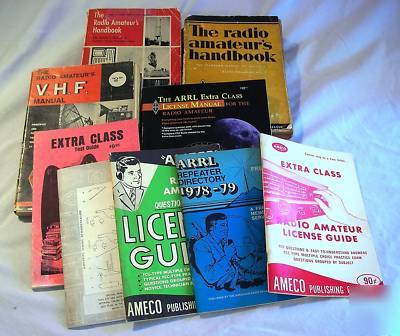 Lot â€“ vintage amateur radio operatorâ€™s books