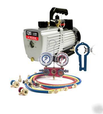 Mac tools manifold , cps vacuum pump and 3-in-1 can tap
