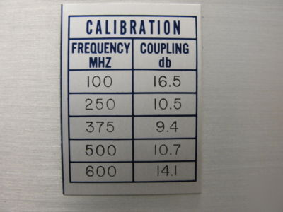 Maury microwave 4096A directional coupler 0.1 - 0.6 ghz