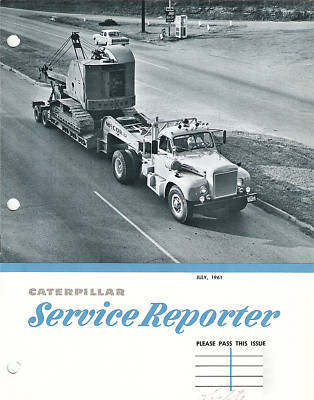 Caterpillar july 1961 service reporter magazine