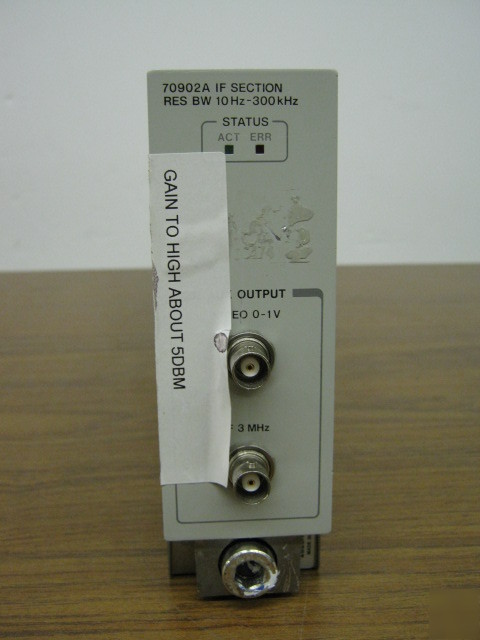Hp agilent 70902A bw 10HZ to 300 khz if module (70000)