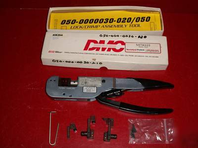 Itt cannon crimper and dies for 735,734, & RG59 cable