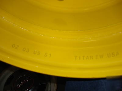New 16.5 x 9.75 titan wheels backhoe skid steer 8 bolt