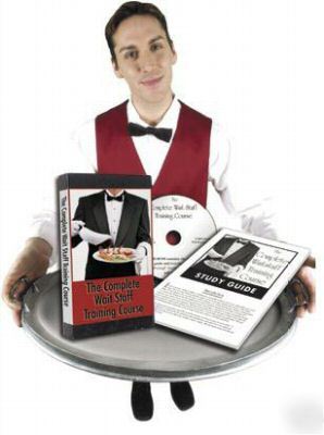 New complete restaurant waitstaff training course dvd