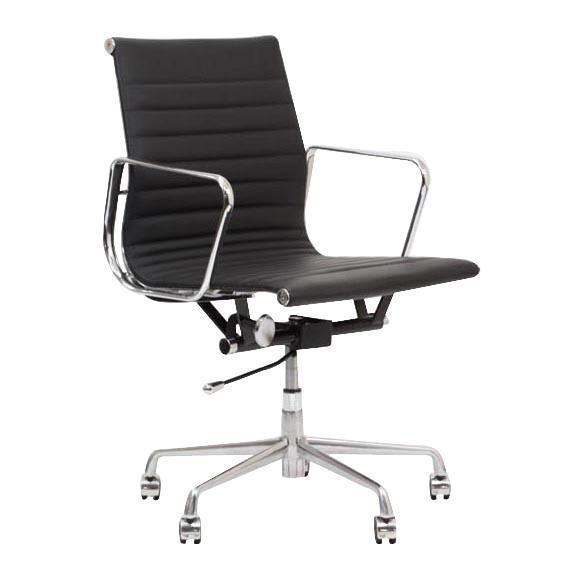 New modern black lider leather conference office chair 