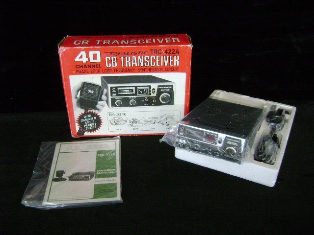 Realistic trc-422A 40 channel cb radio mib A10165