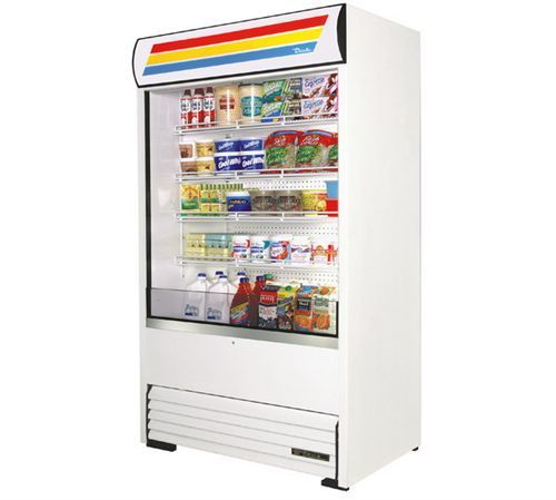 True tac-48 air curtain merchandiser self service