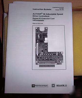 New - VW3A58202U altivar 58 digital i/o extension card