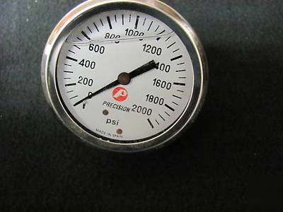 Precision psi liquid filled gauge dial 2000