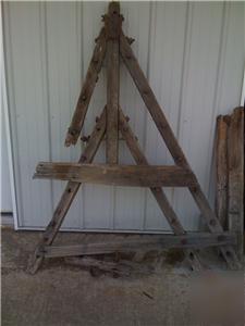 Antique triangle drag farm horse old make offer