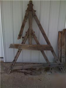 Antique triangle drag farm horse old make offer