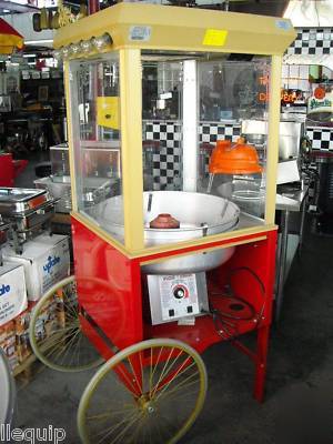 Gold medal model 3119 cotton candy machine on cart