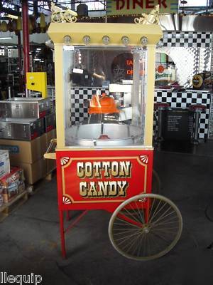 Gold medal model 3119 cotton candy machine on cart