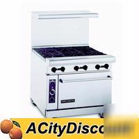 New american range heavy duty 4 burner restaurant oven