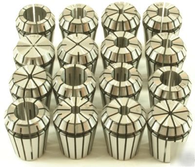 Precision ER25 collet set of 16 tir 0.0003