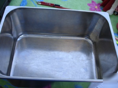 Stainless steel restaurant~deep 1/2 pan~13X10X6~euc