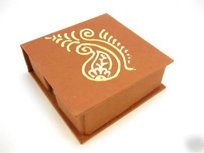 Fair trade hand made paper note box from india