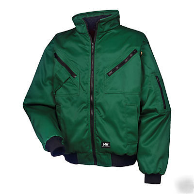 Helly hansen hammerdal workers jacket - green - large