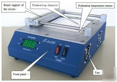 T-8120 bga smd repair preheating oven infrared station