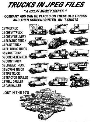 Classic car clipart cd - 63 car & truck vector images