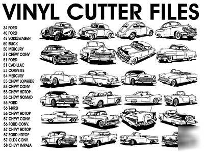 Classic car clipart cd - 63 car & truck vector images