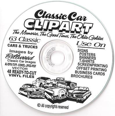 Classic car clipart cd - 63 car & truck vector images