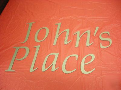 6 inch tall metal sign letters. 14 ga steel. 