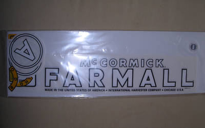 Farmall international harvester a complete decal set