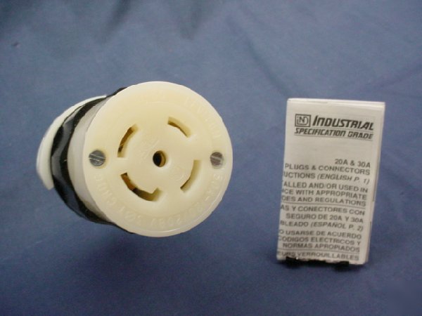 Leviton L21-30 locking connector plug 30A 120/208V 3Ã¸y