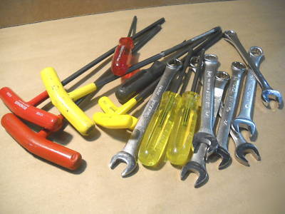 80/20 inc mixed metric & fractional tools lot l (16PCS)