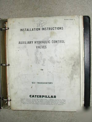 Caterpillar hydraulic installation service publication