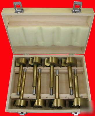 New 8PC forstner bit set large size 2-1/4