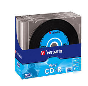 New verbatim cd-r 52X vinyl 10 pack slim jewel case