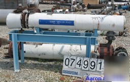 Used: ametek two pass u-tube heat exchanger, 22 sq ft,