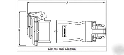  : hubbell 3P4W 100A 600V pin & sleeve connector