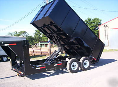 New 7'X14' x 3' gooseneck or 5TH wheel dump trailer,