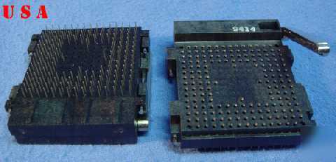 New amp zif pga socket 181 pin 15X15 55285-3 lot of 6