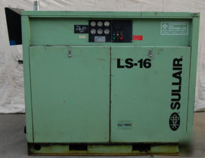 Sullair lubricated rotary scr tp air compressor #25560
