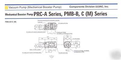 Ulvac mechanical booster pump model 001C