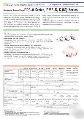 Ulvac mechanical booster pump model 001C