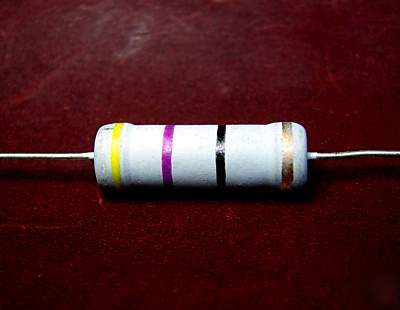 500PCS metal oxide film resistor 3W 5% axial taiwan