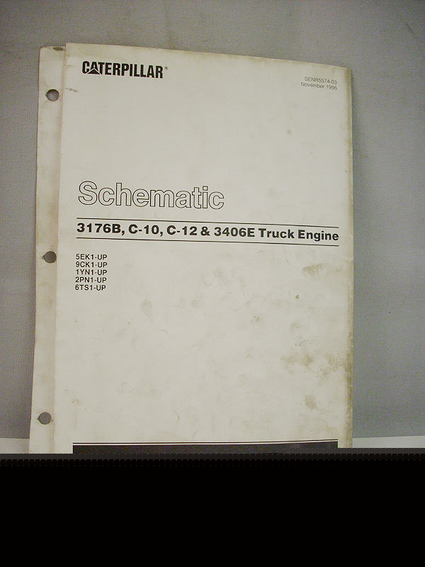 Caterpillar C10 C12 3406E 3406E wiring schematic manual