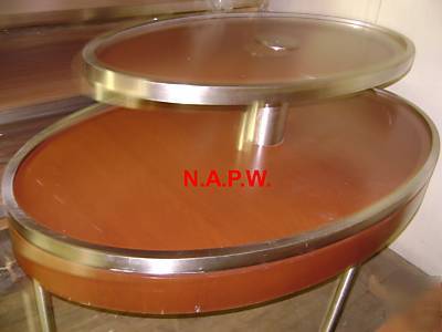 Display / table oval 2 tier 