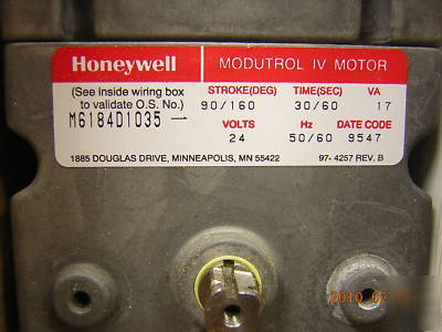 Honeywell modutrol iv motor M6184D1035 M6184 M644 