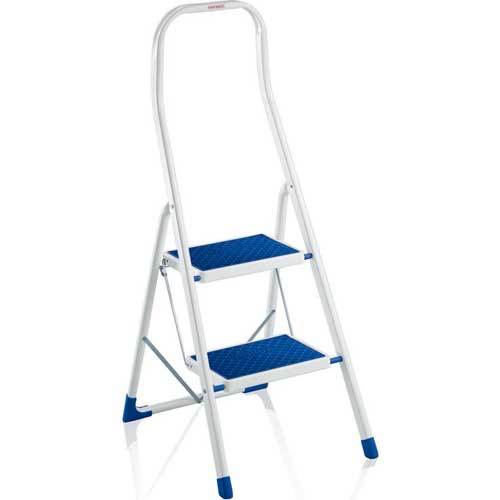 Leifheit 73406 safety folding step stool 2-step blue